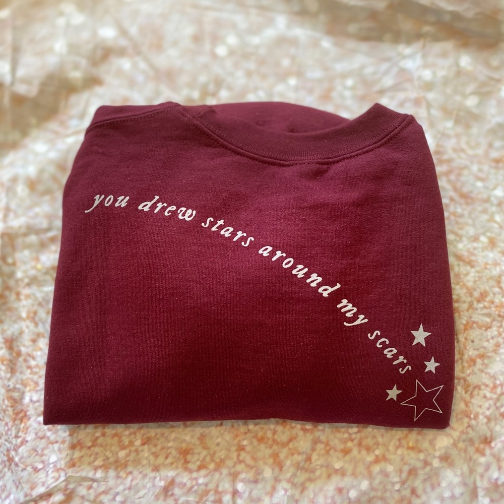 taylor swift stars around my scars pullover NEW - Picture 10 of 16